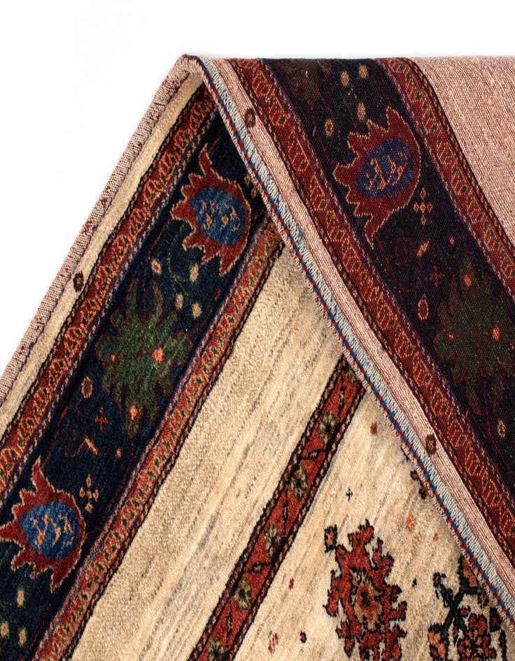 Detail image of  5' 8 x 7' 5  Hand Knotted Luribaft Persian Rug
