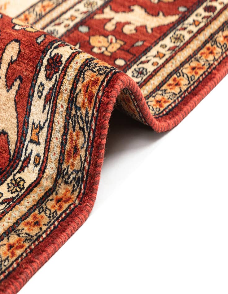 Detail image of  7' 11 x 11' 6  Hand Knotted Luribaft Rug