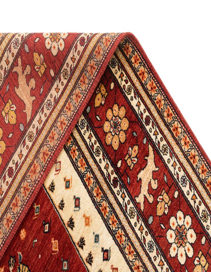 Detail image of  7' 11 x 11' 6  Hand Knotted Luribaft Rug