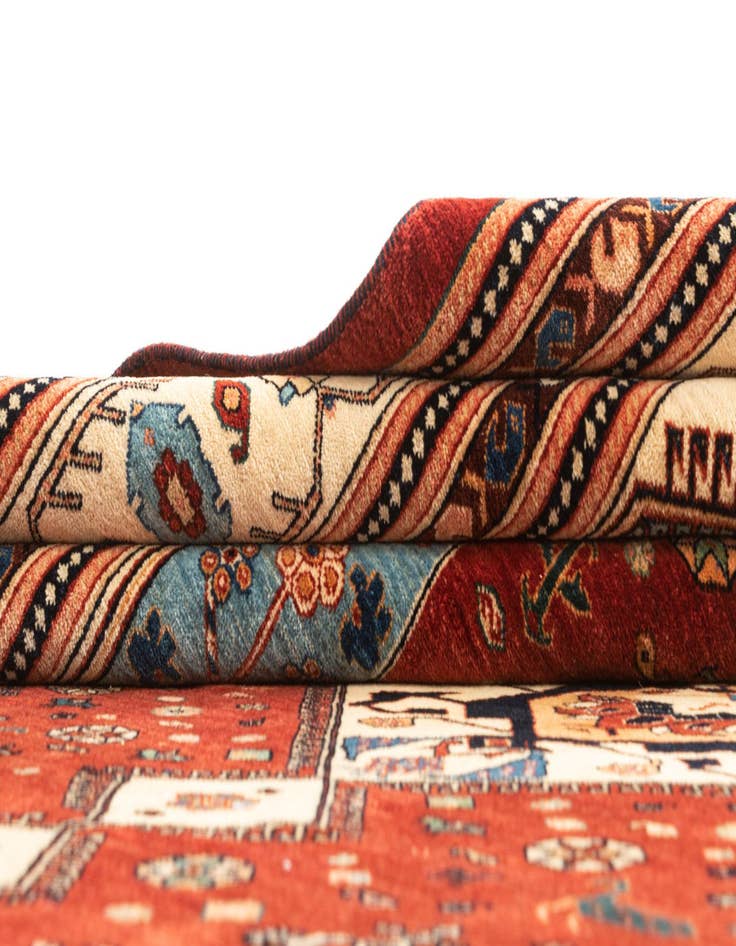 Detail image of  8' 4 x 11'  Hand Knotted Luribaft Rug