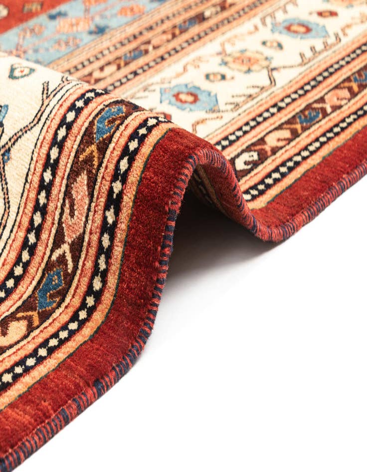 Detail image of  8' 4 x 11'  Hand Knotted Luribaft Rug