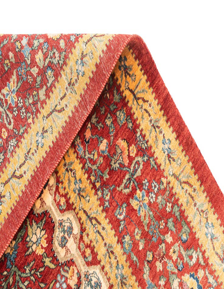 Detail image of  8' 2 x 11' 6  Hand Knotted Luribaft Rug