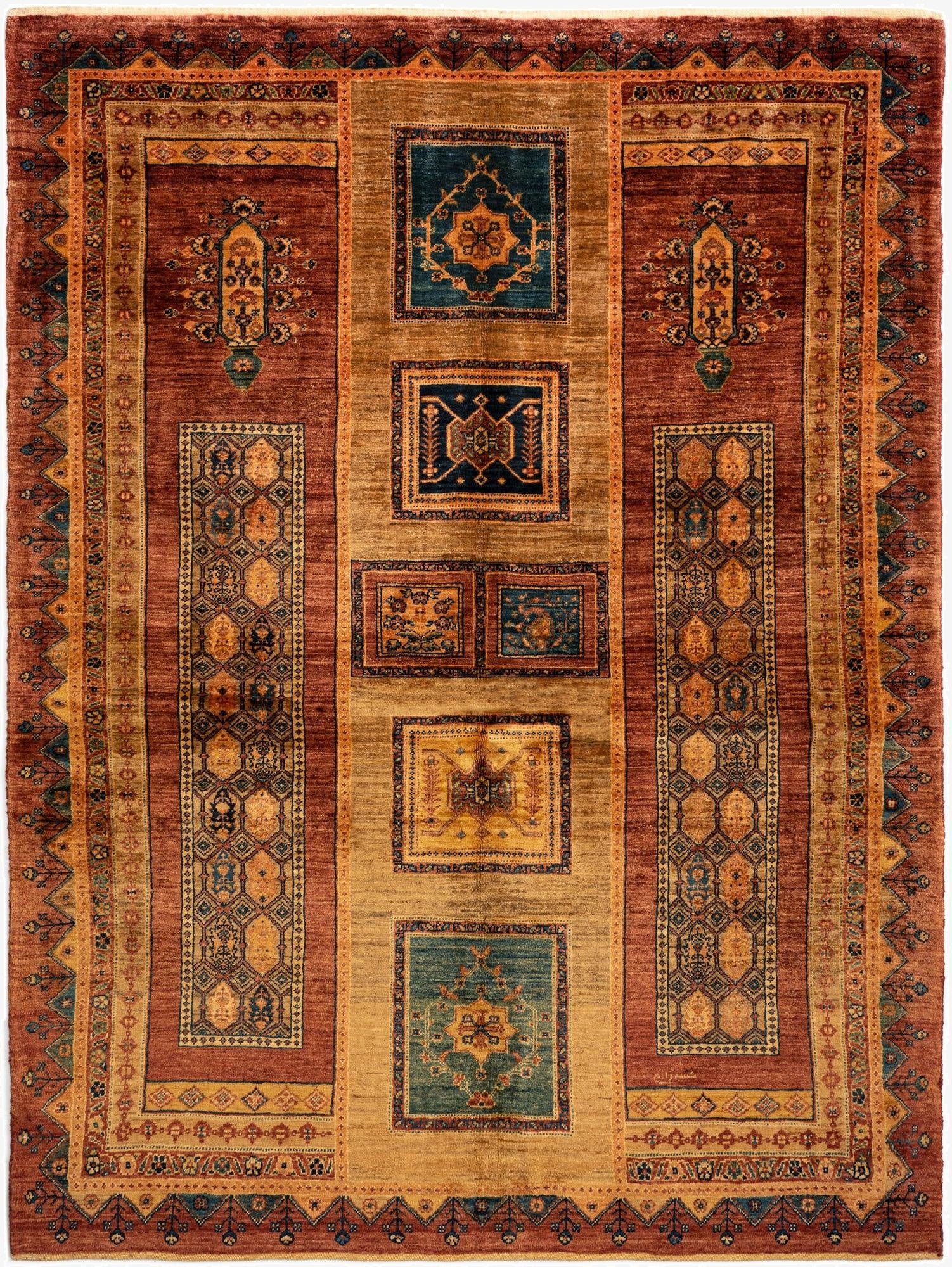  5' x 6' 8 Luribaft Wool Rug