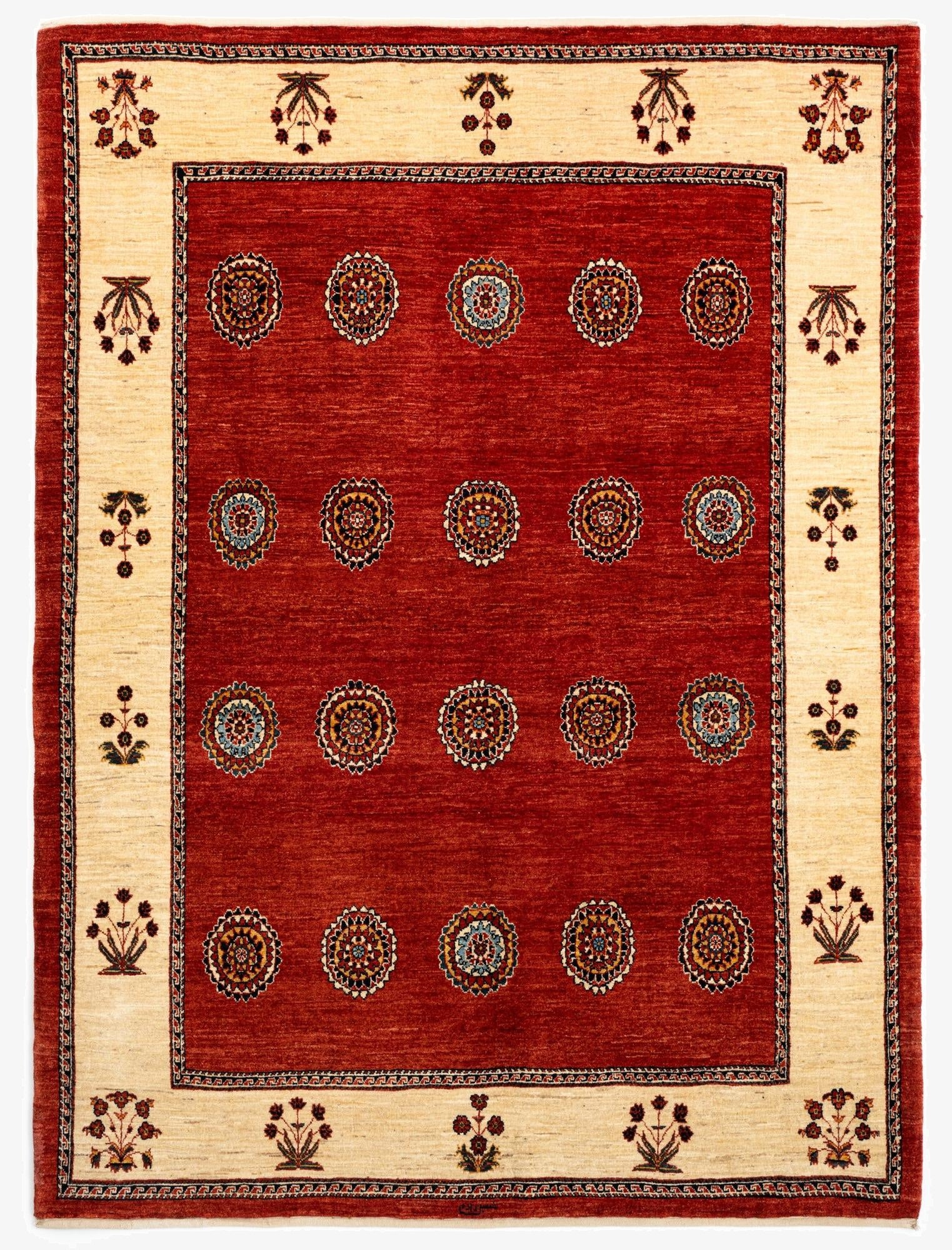  5' 3 x 7' 1 Luribaft Wool Rug