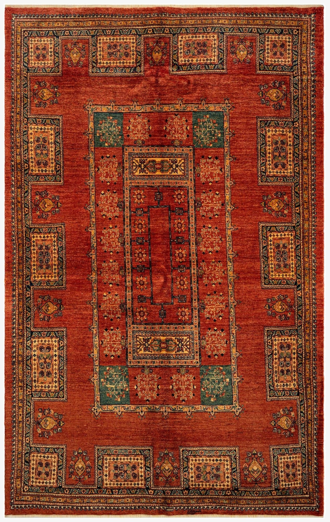 5' 6 x 8' 9 Luribaft Wool Rug