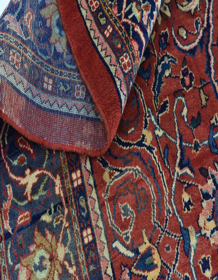 Detail image of  8' 10 x 13'  Hand Knotted Mahal Persian Wool Rug