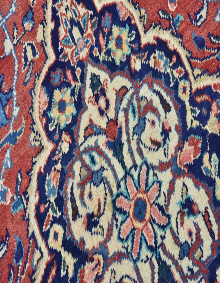 Detail image of  8' 10 x 13'  Hand Knotted Mahal Persian Wool Rug