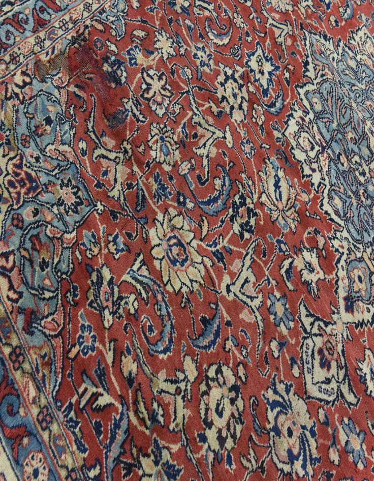 Detail image of  10' 4 x 13' 3  Hand Knotted Mahal Persian Wool Rug