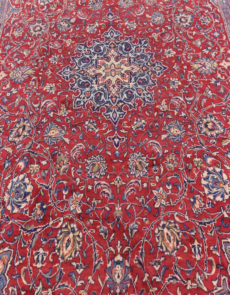 Detail image of  9' 9 x 13' 8  Hand Knotted Mahal Persian Wool Rug