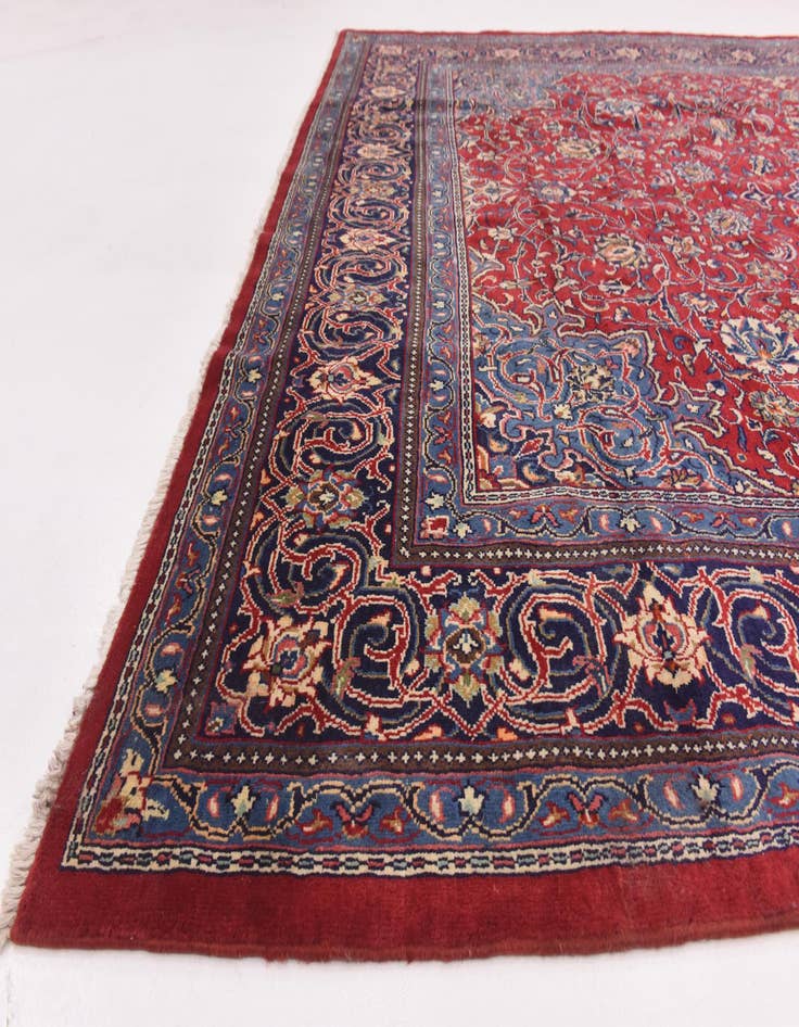 Detail image of  9' 9 x 13' 8  Hand Knotted Mahal Persian Wool Rug