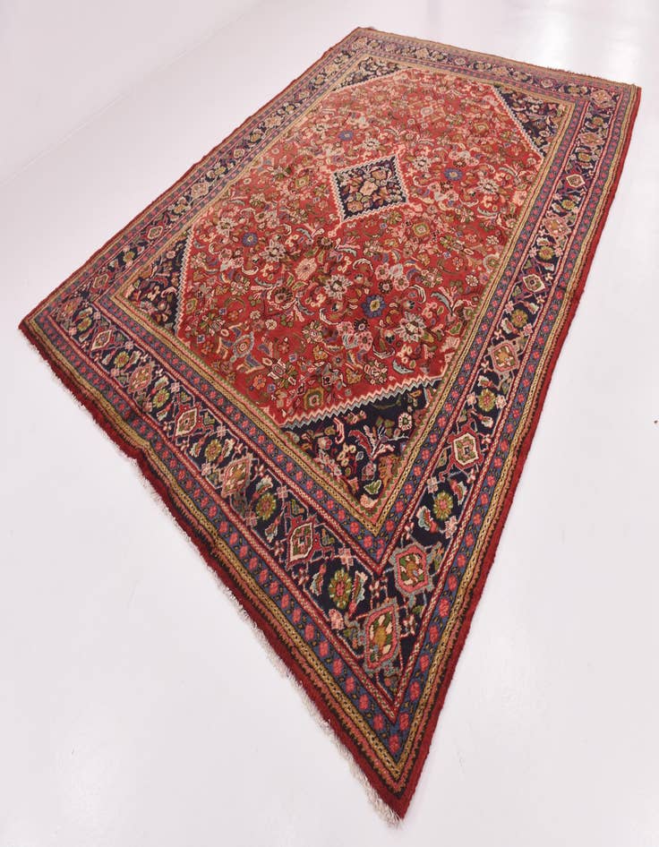 Detail image of  9' 10 x 12' 10  Hand Knotted Mahal Persian Wool Rug