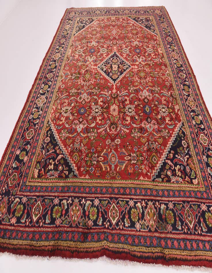 Detail image of  9' 10 x 12' 10  Hand Knotted Mahal Persian Wool Rug