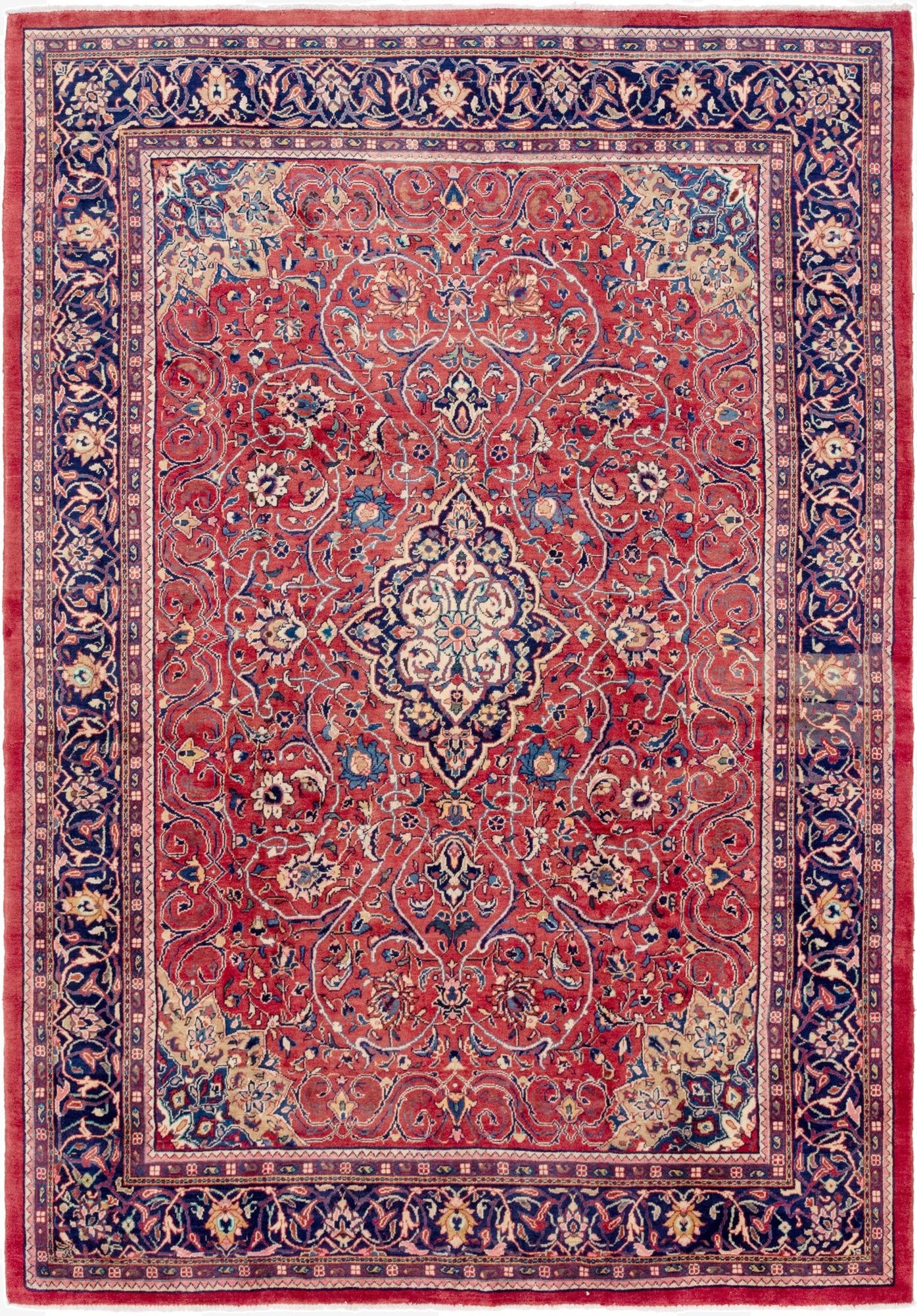  8' 10 x 13'  Hand Knotted Mahal Persian Wool Rug