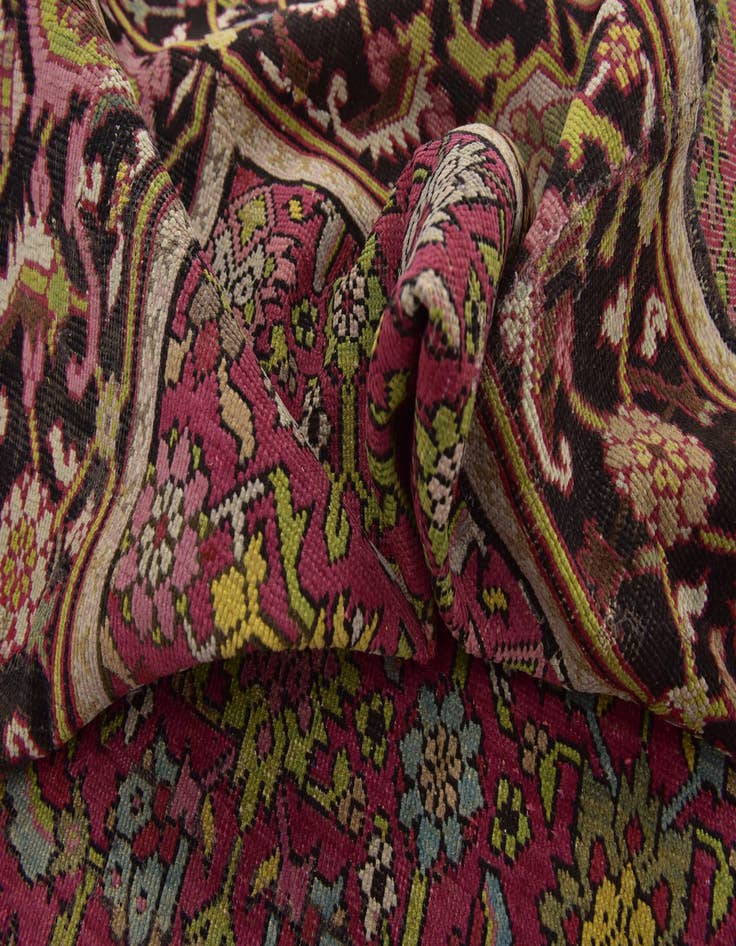 Detail image of  7' x 13' 4  Hand Knotted Malayer Persian Wool Rug