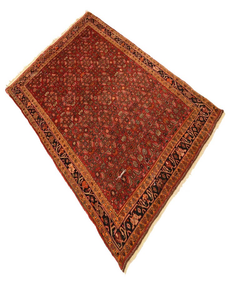 Detail image of  4' 5 x 7' 2  Hand Knotted Malayer Persian Wool Rug