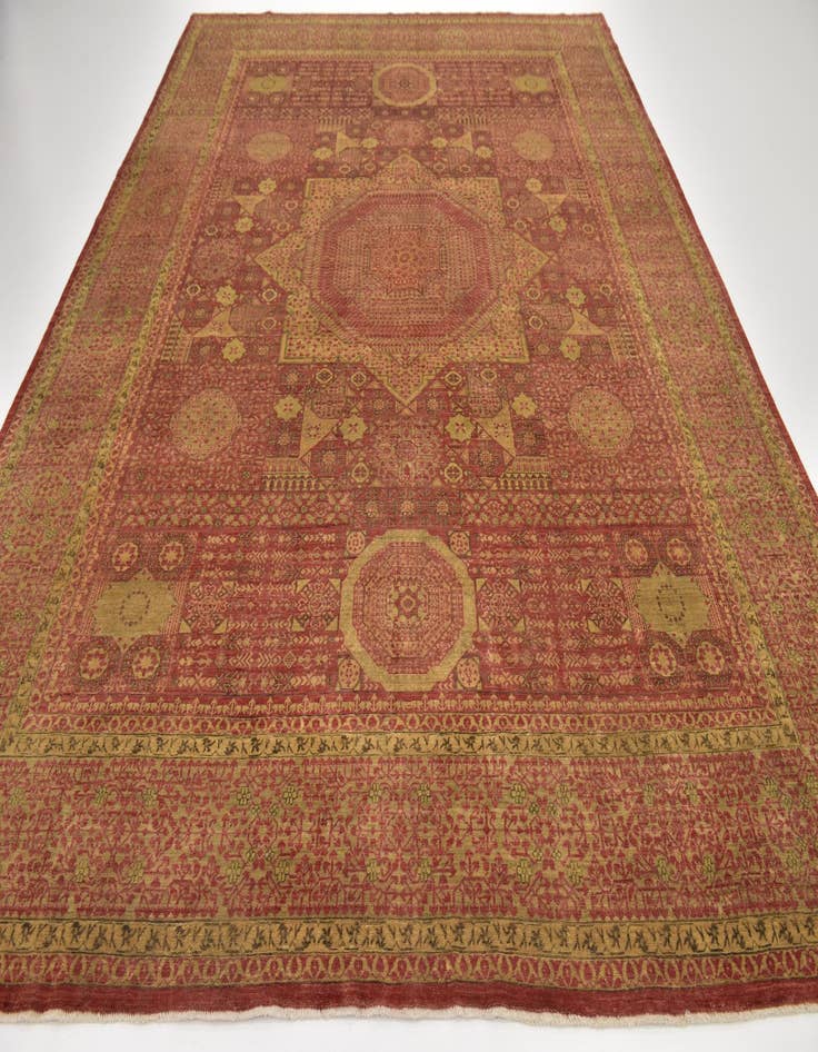 Detail image of  9' x 12' 3  Hand Knotted Mamluk Ziegler Oriental Rug