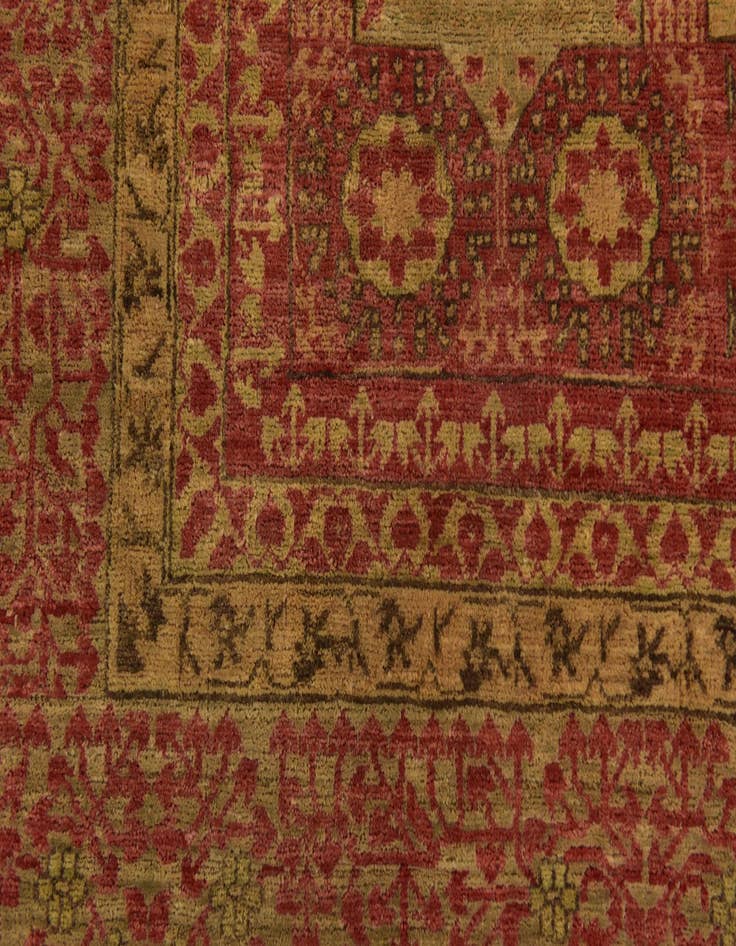 Detail image of  9' x 12' 3  Hand Knotted Mamluk Ziegler Oriental Rug