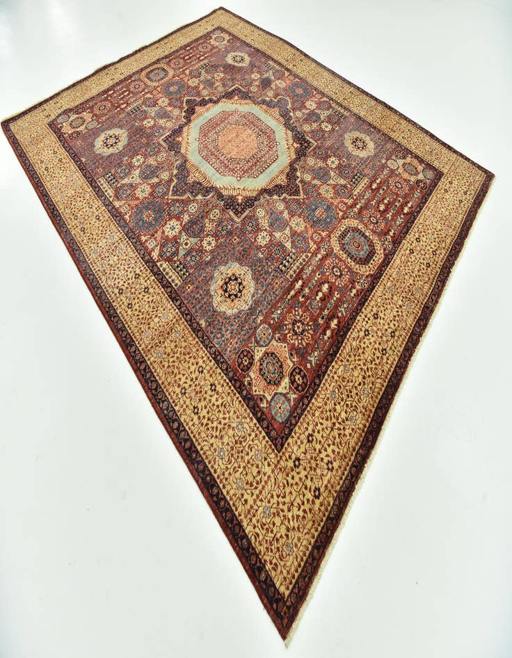 Detail image of  7' 1 x 9' 9  Hand Knotted Mamluk Ziegler Rug