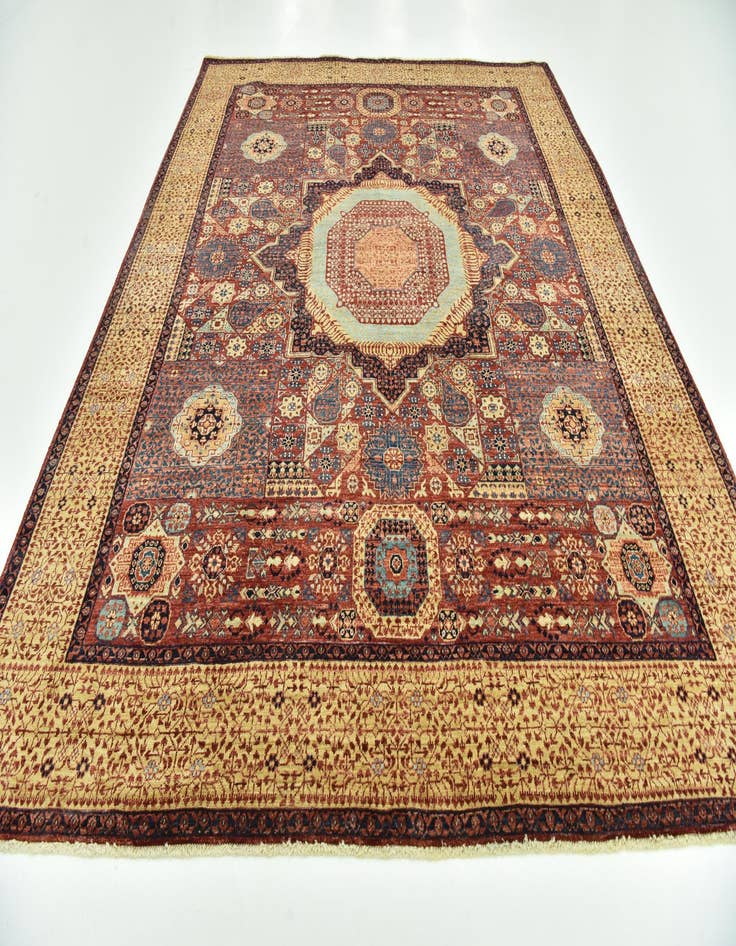 Detail image of  7' 1 x 9' 9  Hand Knotted Mamluk Ziegler Rug