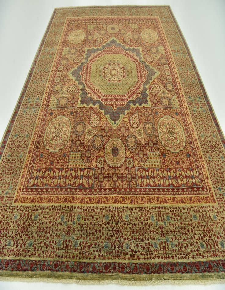 Detail image of  8' 3 x 9' 10  Hand Knotted Mamluk Ziegler Oriental Rug