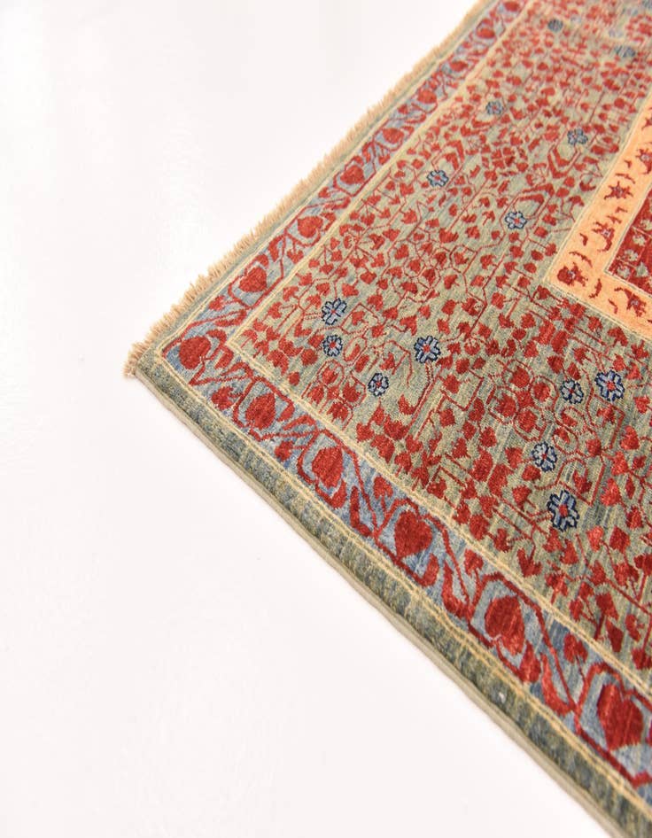 Detail image of  8' 2 x 9' 9  Hand Knotted Mamluk Ziegler Rug