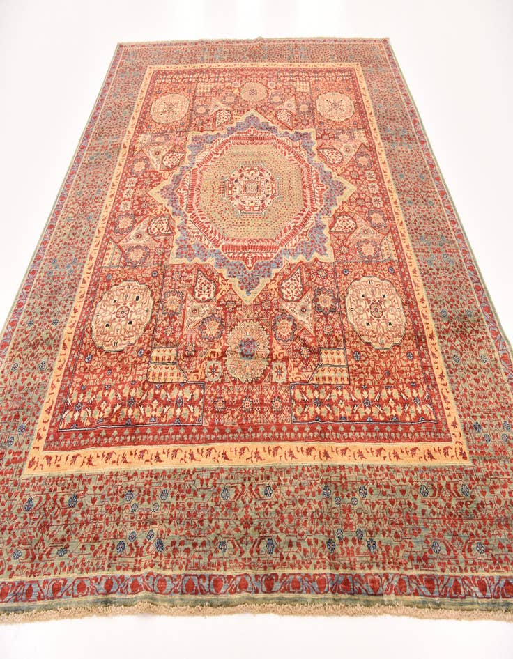 Detail image of  8' 2 x 9' 9  Hand Knotted Mamluk Ziegler Rug