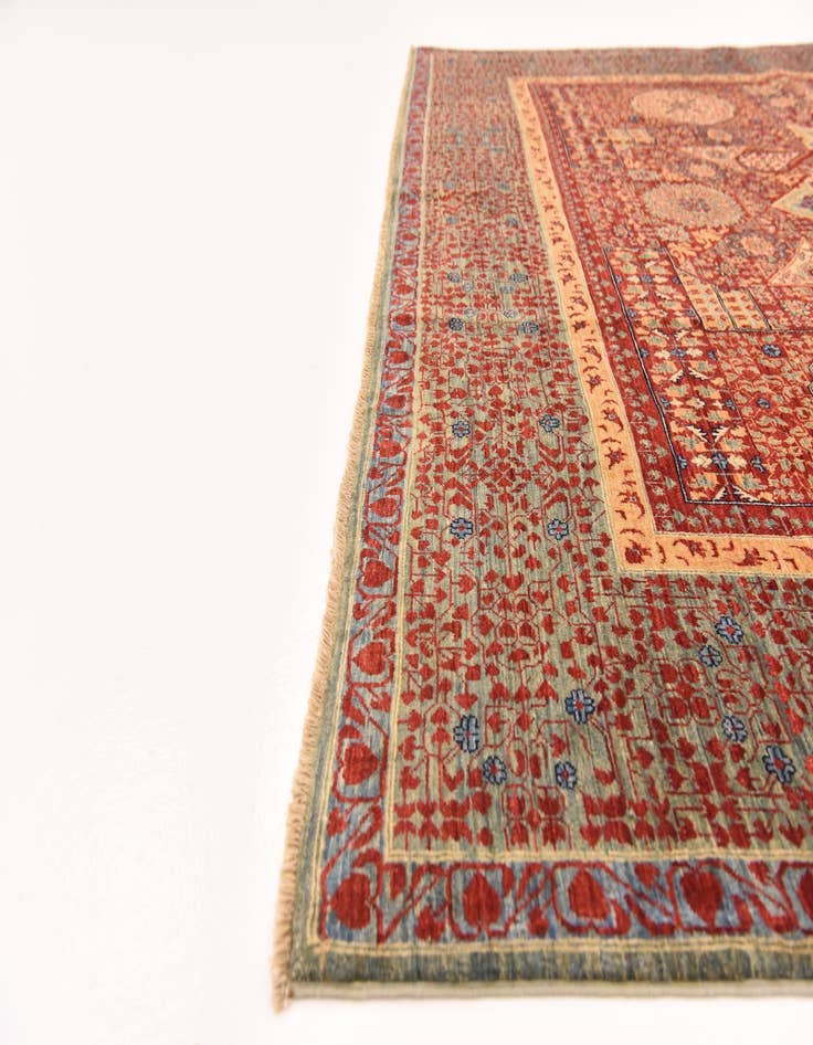 Detail image of  8' 2 x 9' 9  Hand Knotted Mamluk Ziegler Rug