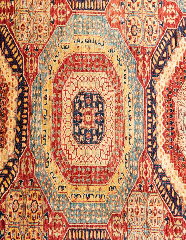 Detail image of  9' x 12' 3  Hand Knotted Mamluk Ziegler Rug