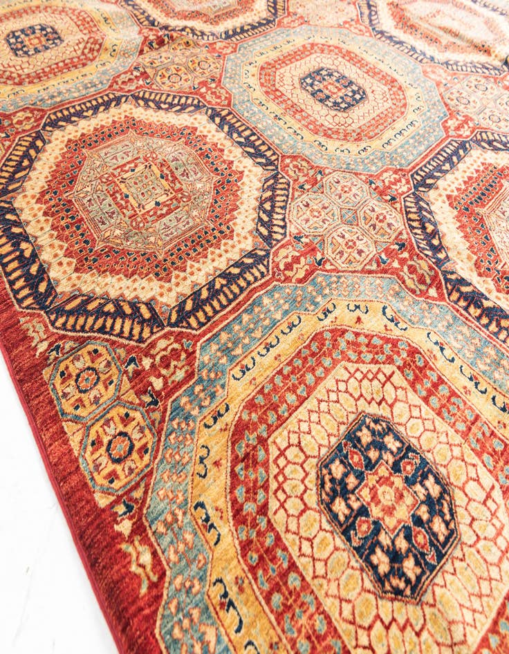 Detail image of  9' x 12' 3  Hand Knotted Mamluk Ziegler Rug