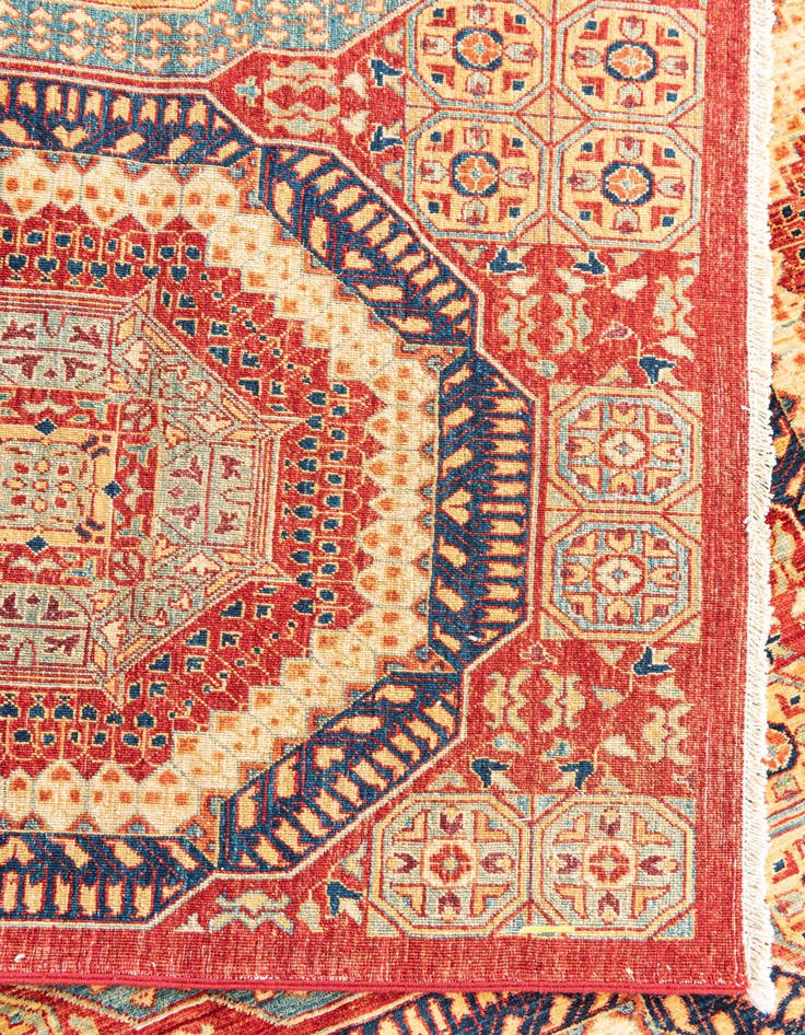 Detail image of  9' x 12' 3  Hand Knotted Mamluk Ziegler Rug