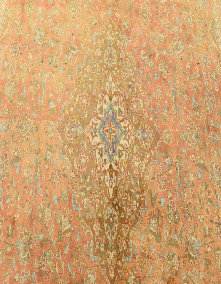 Detail image of  9' 9 x 13' 2  Hand Knotted Mashad Persian Wool Rug