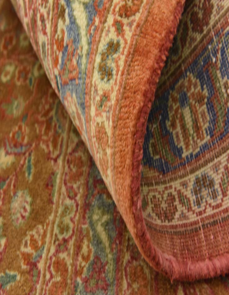 Detail image of  9' 9 x 13' 2  Hand Knotted Mashad Persian Wool Rug