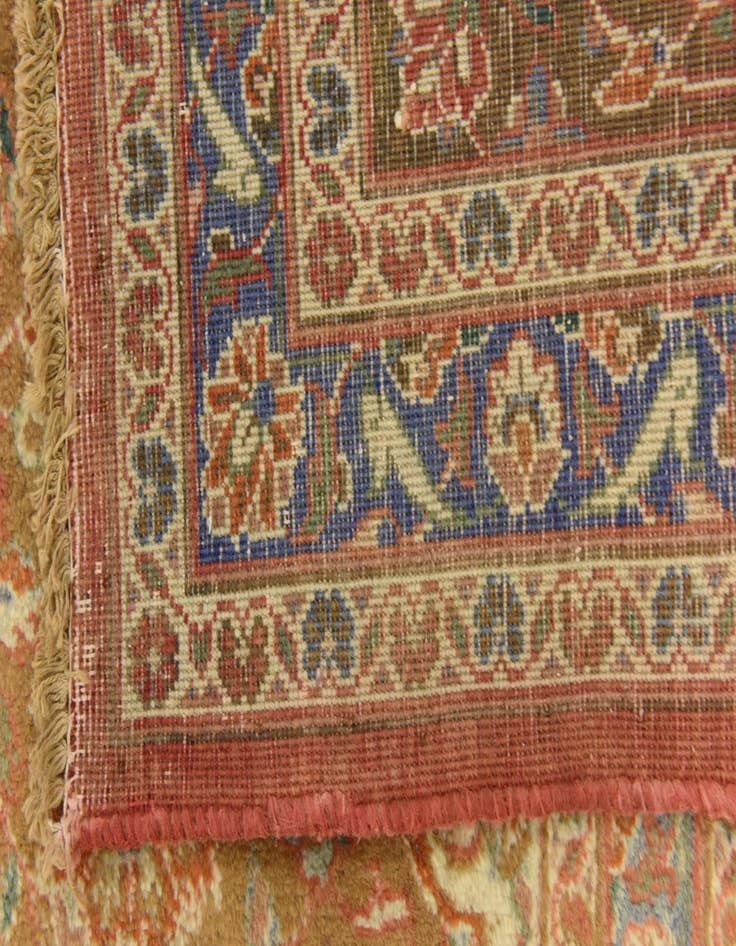 Detail image of  9' 9 x 13' 2  Hand Knotted Mashad Persian Wool Rug