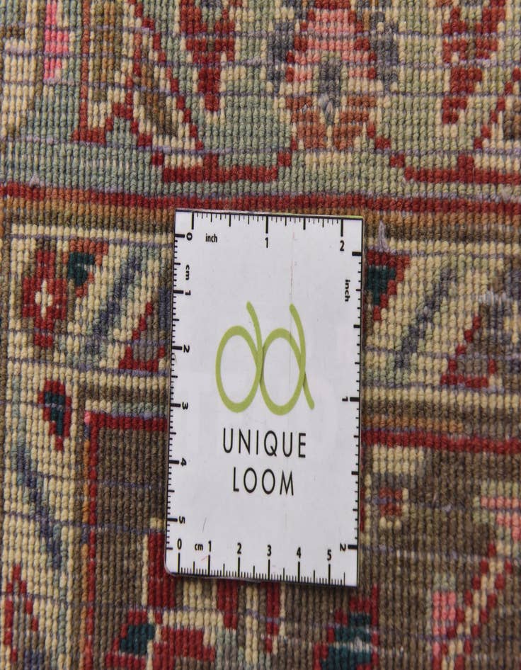 Detail image of  9' 8 x 13'  Hand Knotted Mashad Persian Wool Rug