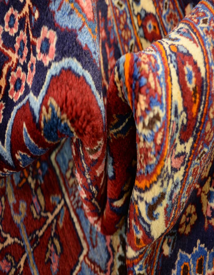 Detail image of  8' 4 x 11' 7  Hand Knotted Mashad Persian Wool Rug