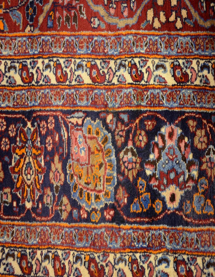 Detail image of  8' 4 x 11' 7  Hand Knotted Mashad Persian Wool Rug