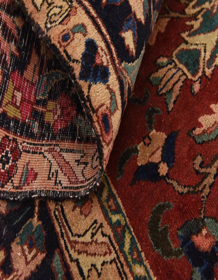 Detail image of  8' 3 x 10' 7  Hand Knotted Mashad Persian Wool Rug