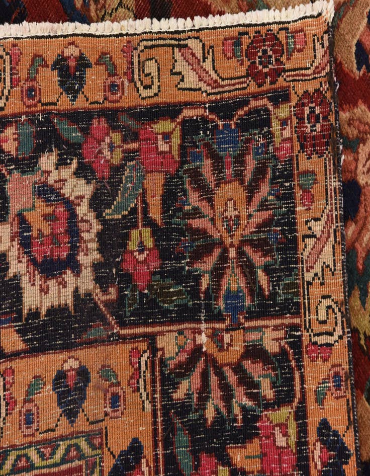 Detail image of  8' 3 x 10' 7  Hand Knotted Mashad Persian Wool Rug