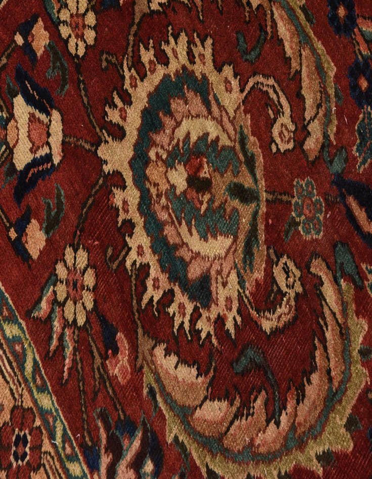 Detail image of  8' 3 x 10' 7  Hand Knotted Mashad Persian Wool Rug
