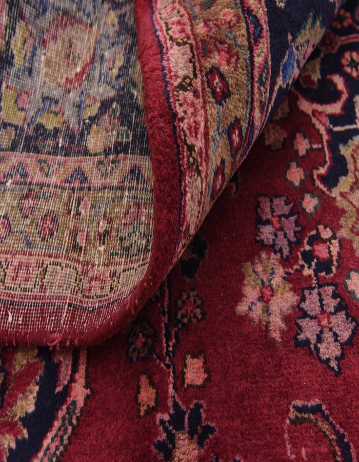 Detail image of  9' 8 x 12' 8  Hand Knotted Mashad Persian Wool Rug