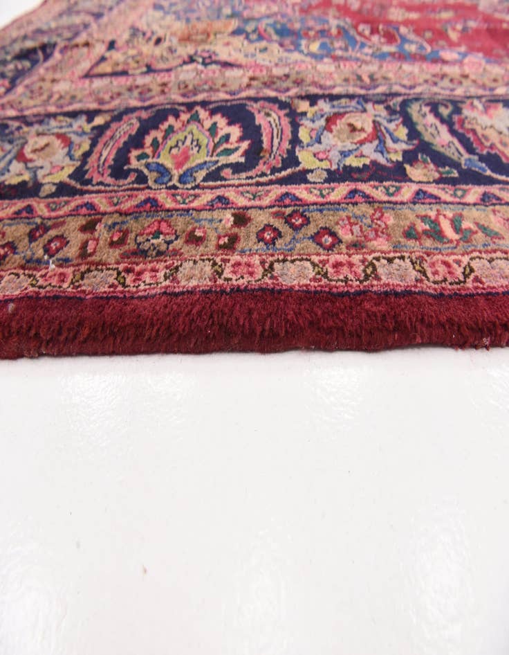 Detail image of  9' 8 x 12' 8  Hand Knotted Mashad Persian Wool Rug