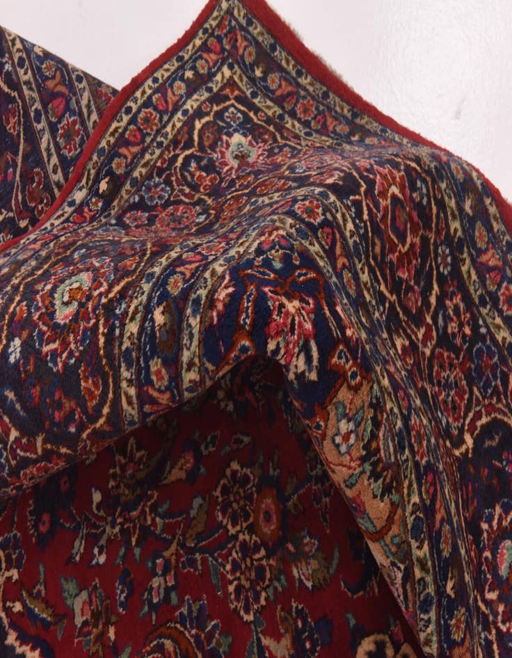 Detail image of  9' 10 x 13' 8  Hand Knotted Mashad Persian Wool Rug