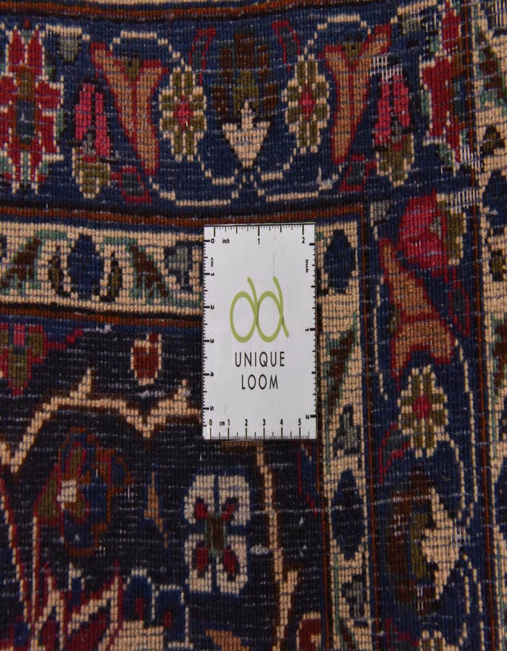 Detail image of  9' 10 x 13' 8  Hand Knotted Mashad Persian Wool Rug