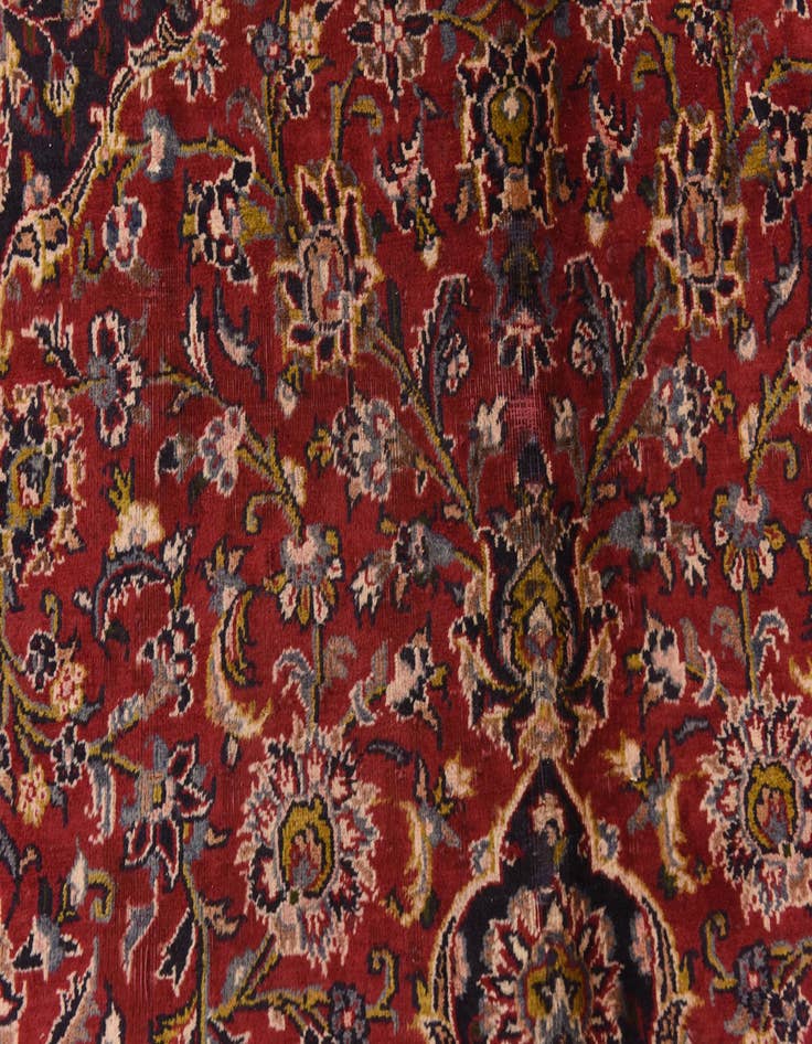 Detail image of  9' 8 x 12' 8  Hand Knotted Mashad Persian Wool Rug