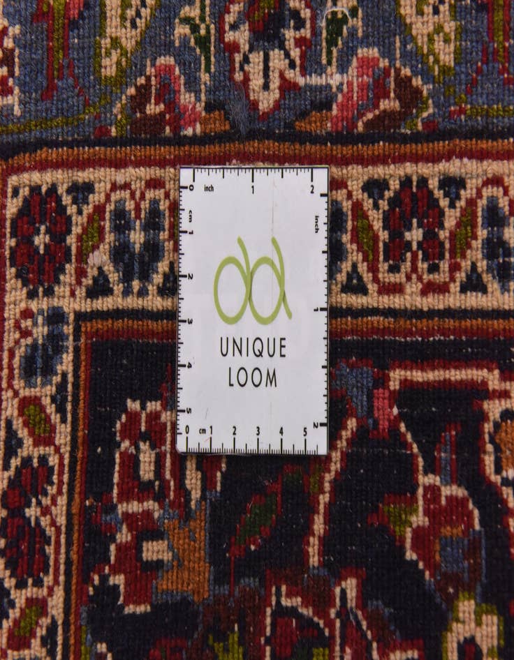 Detail image of  9' 8 x 12' 8  Hand Knotted Mashad Persian Wool Rug