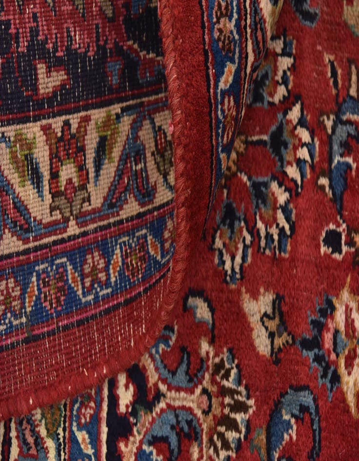 Detail image of  9' 9 x 12' 10  Hand Knotted Mashad Persian Wool Rug