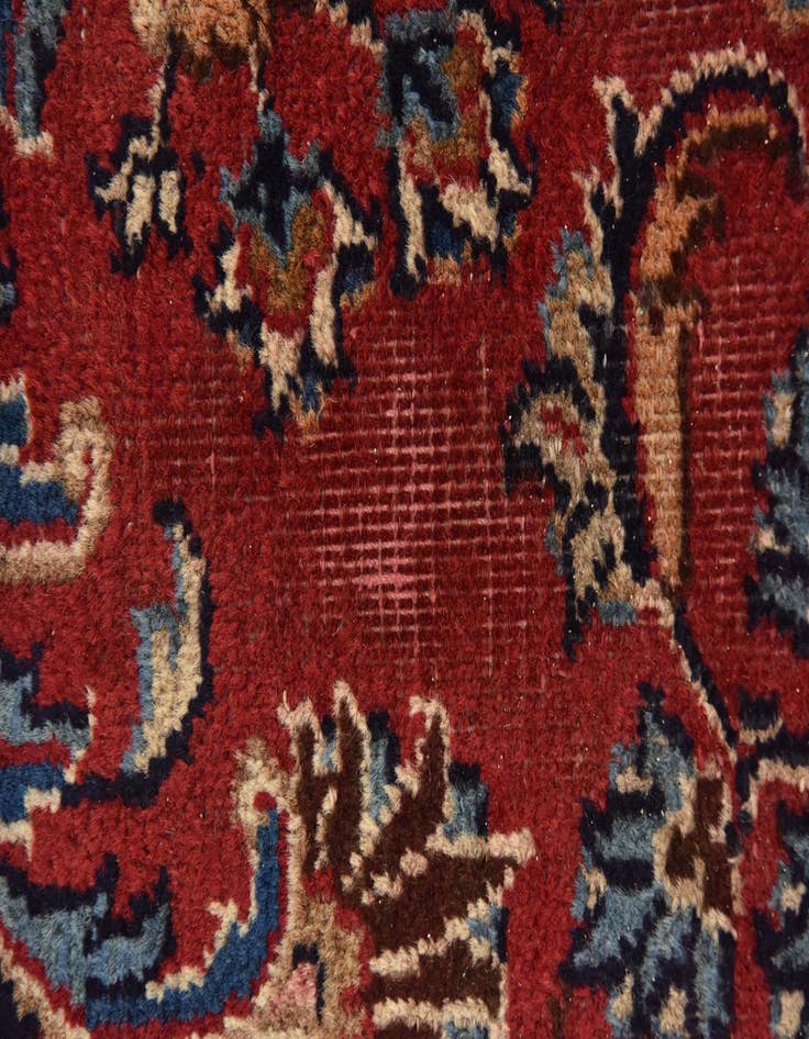 Detail image of  9' 9 x 12' 10  Hand Knotted Mashad Persian Wool Rug