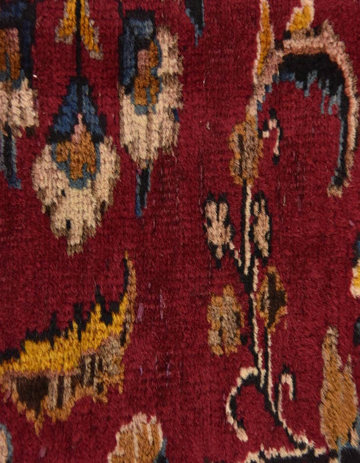 Detail image of  9' 8 x 12' 6  Hand Knotted Mashad Persian Wool Rug