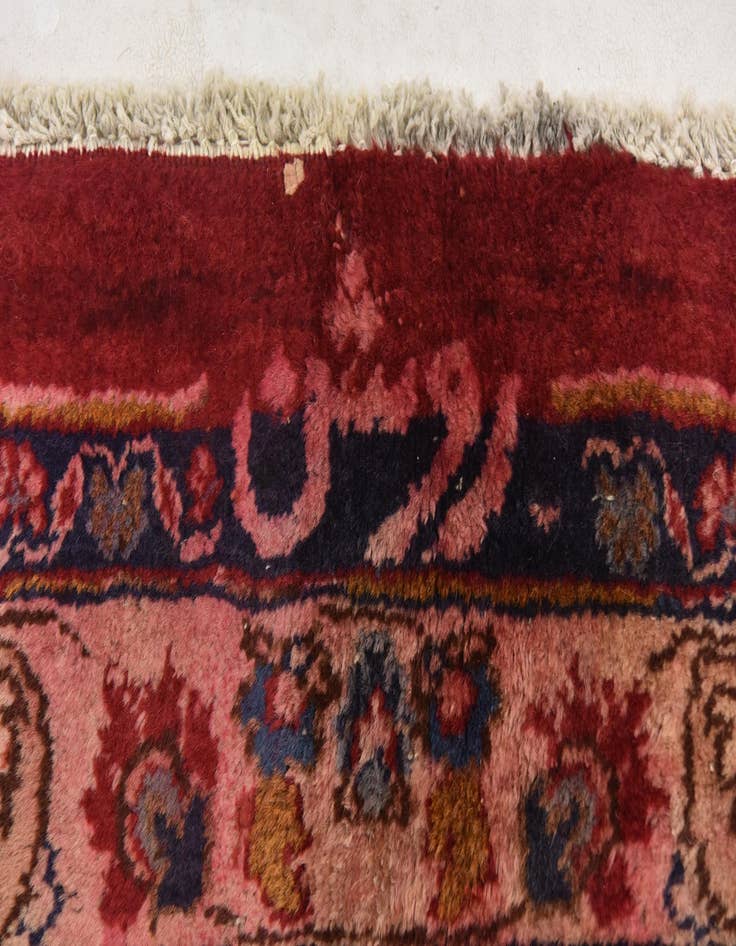 Detail image of  9' 9 x 12'  Hand Knotted Mashad Persian Wool Rug