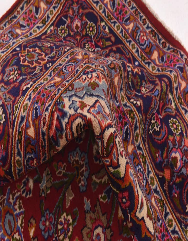 Detail image of  9' 8 x 12' 8  Hand Knotted Mashad Persian Wool Rug